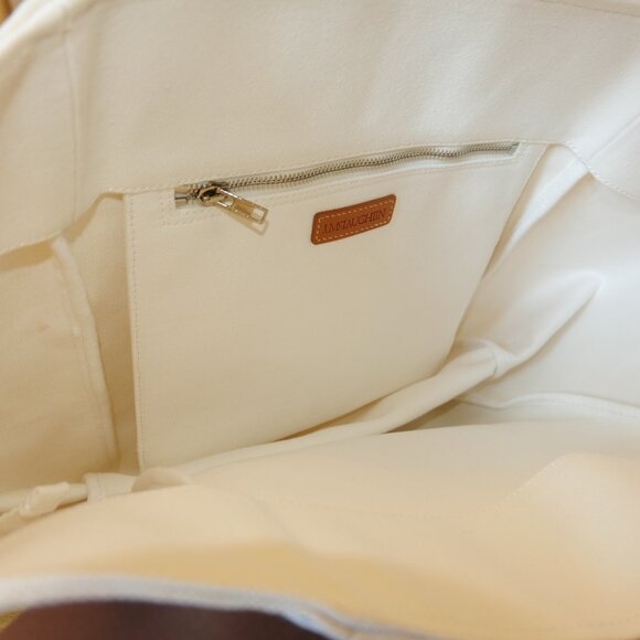 J. McLaughlin Logo Canvas Tote Bag Off White – Used Once, Free Shipping - Picture 8 of 9